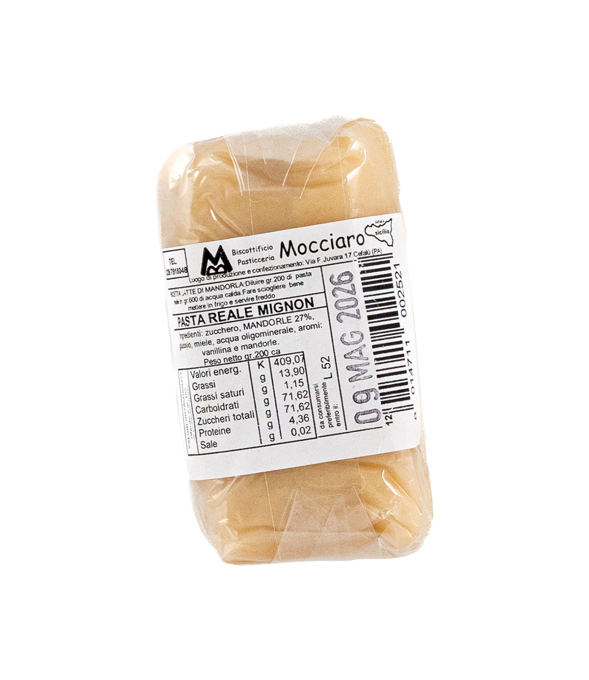 pasta reale mignon mandorla mocciaro