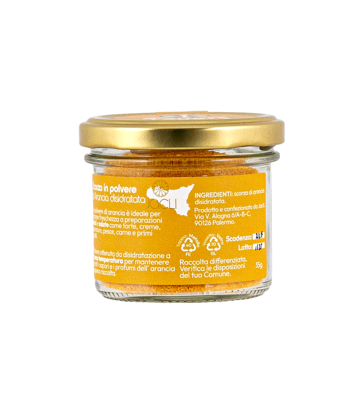 scorza di arancia in polvere jacli