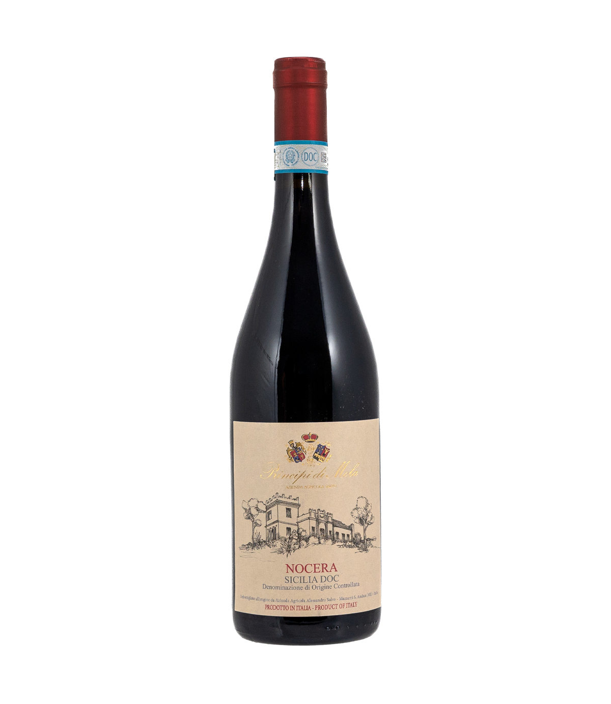 vino nocera rosso sicilia doc principi di mola