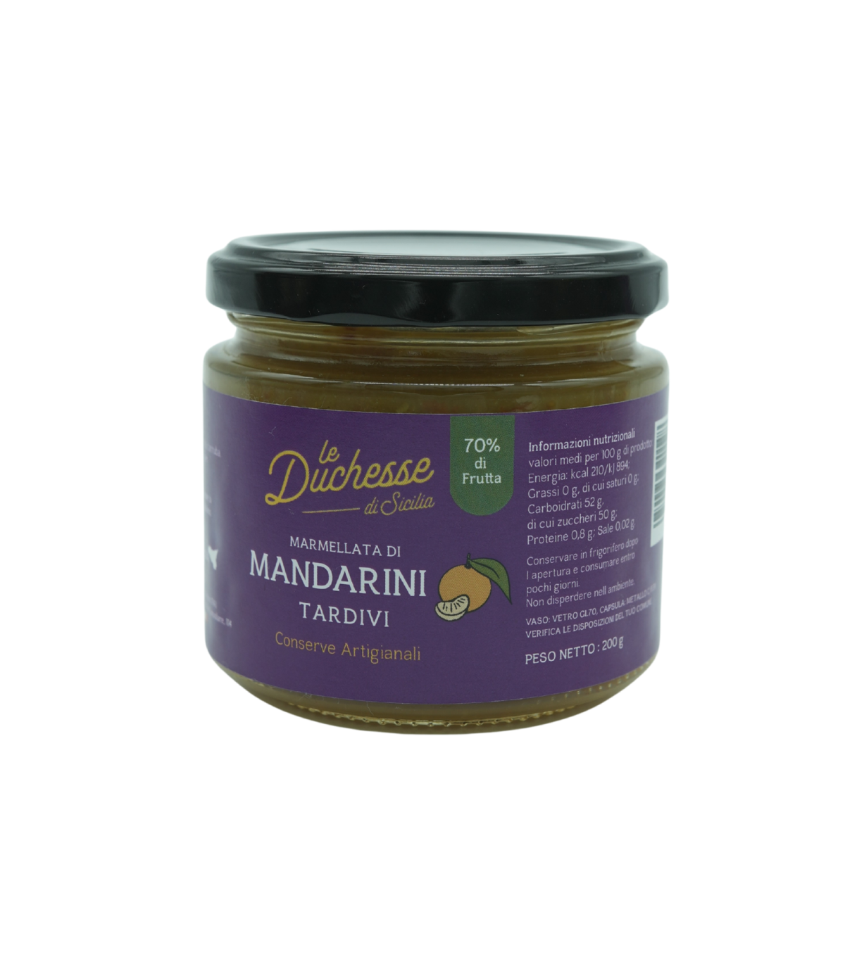 Marmellata di Mandarini Tardivi Le Duchesse – 200 g